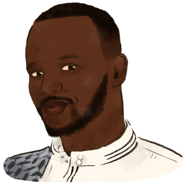 Illustrated portrait of Abdirahim.